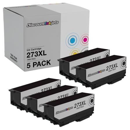DI Compatible Ink Cartridge Replacements for Epson 273XL 5pk Black HY Compatible with: Cartridge Replacements for Epson 273XL printers. Compatible Model: Epson Expression XP-850