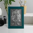 thumbnail image 4 of Graphic Foliage VI - Framed Print w/glass - Ocean Blue, 4 of 6
