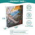 thumbnail image 5 of White Dragon Mountains Lake Sun Trees 3 Ring Binders 1.5 inch Hardcover File Folders with Interior Pockets A4 Size Organizer for School Office Hospital, 5 of 8
