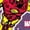 HEATHER PURPLE, variant on Iron Man - Sticker Style - Toddler And Youth Girls Fitted Short Sleeve Graphic T-Shirt