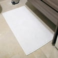 thumbnail image 3 of Turkish Home Cotton Bath Mat Set of 2, White, Washable Reversible, 100% Cotton 18 X 34 Inches, 3 of 5