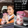 thumbnail image 5 of 30 Oz Tumbler Simple Strawberry Pink Tumbler with Lid and Straw, Birthday Gift Cup for Friend Women Men Coffee Travel Mug Thanksgiving Day Halloween Christmas Gift Water Bottle, 5 of 7