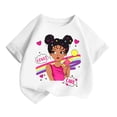 thumbnail image 3 of LRen Toddler Shirts Girls 4t Girl Cute Graphic Tee Round Neck Short-Sleeve T-Shirt Kids Casual Soft Preppy Clothes Toddler Girl Clothes, 3 of 5
