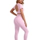 thumbnail image 3 of TaTaai Women Comfortable Stretchy Sports Yoga Set Fitness Active Wear Top & Bottoms Suit Ladies Workout Running Daily Wear Soft Breathable No Fading Versatile Outfit Gift, 3 of 9