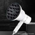thumbnail image 2 of Universal PC Hair Dryer Diffuser Attachment - Fits 1.38-2.87 Inch Nozzles, Black Color, Lightweight 11.43oz Blow Dryer Accessory for Versatile Styling, 2 of 7