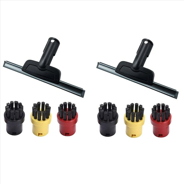 2X Limpiador de Vapor de Limpieza de Vidrio Boquilla de Ventana Cepillo Redondo para SC1 SC2 SC3 SC4 SC5