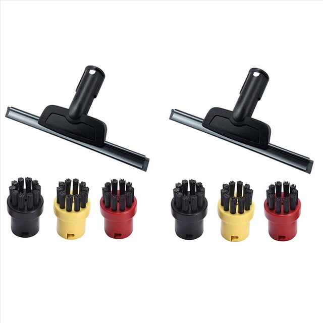 2X Limpiador de Vapor de Limpieza de Vidrio Boquilla de Ventana Cepillo Redondo para SC1 SC2 SC3 SC4 SC5