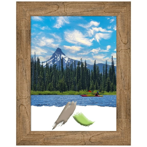 Owl Brown Wood Picture Frame, Photo Frame, Art Frame