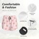 thumbnail image 4 of Balery Cute Pig Face Pantalones cortos deportivos para mujer con forro y dos bolsillos, elásticos, para entrenamiento, gimnasio, yoga-Medium, 4 of 7