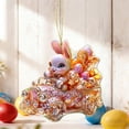 thumbnail image 3 of Easter Cute Bunny Acrylic Ornaments - 2D Flat Acrylic Hanging Decor with Bikes & Eggs, Spring Decorations for Tree, Window & Home, 3 of 6