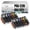 2 set, variant on PGI-220 CLI-221 PGI220 CLI221 20 ML Ink Cartridges, Compatible for Canon IP3600 IP4600 MP540 MP620 MP630 MP980 MX860 MX870 Printers【High Print Volume with Chip】