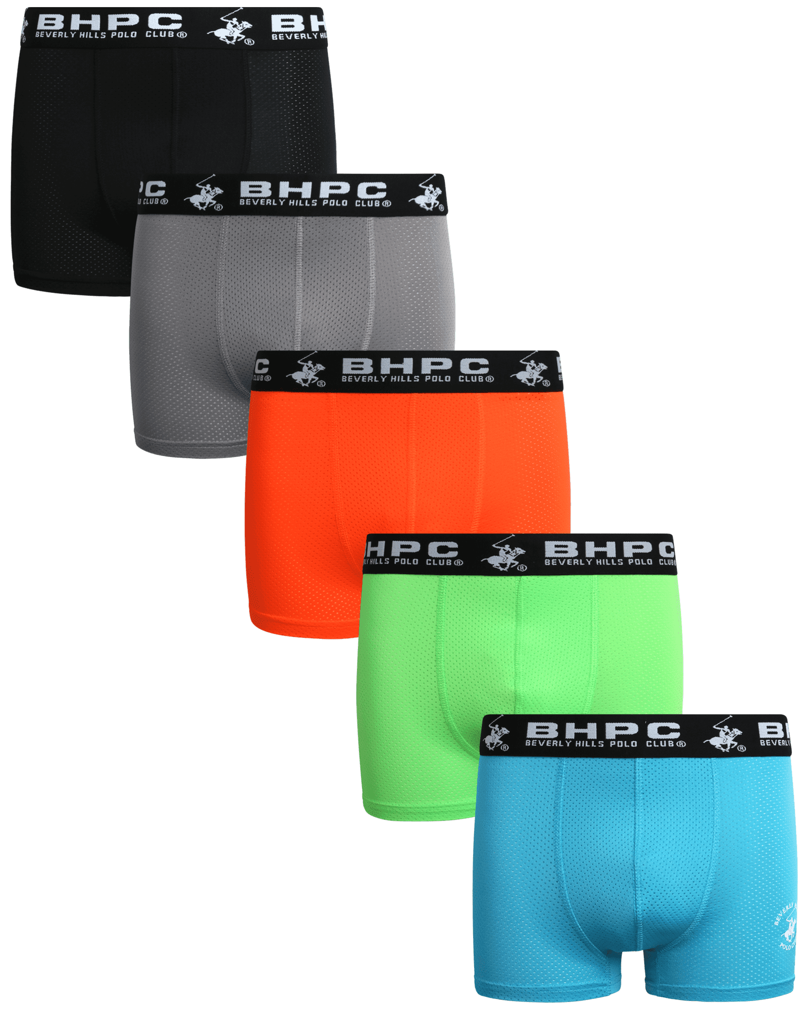 Beverly Hills Polo Club Men's 4 Pack Basic Solid Boxer