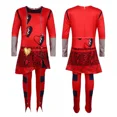 thumbnail image 5 of Disfraz de Cosplay de Descendants 4 para niños, trajes navideños, The Rise of Red, para niñas, fiesta de Navidad y Año Nuevo, 5 of 5