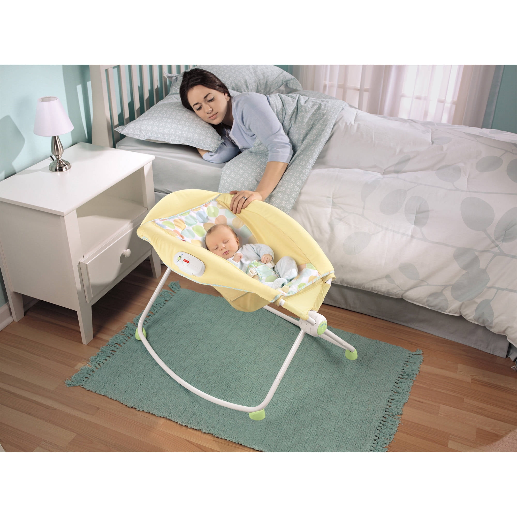 fisher price rock n play yellow