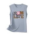 thumbnail image 4 of Usmixi Tank Tops Mom Life Letter Graphics Round Neck Sleeveless T Shirts for Women Mother's Day Fashion Loose Breathable Vest Blouses Gray M Clothes, 4 of 5
