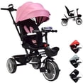 thumbnail image 1 of Carriola tipo Triciclo para Niños Asiento Giratorio 360 JOYKOO Reclinable Luz Sonido Rosa, 1 of 7