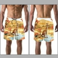 thumbnail image 3 of luoweisi Men's Beach Shorts Quick Dry Swim Trunks with Mesh Lining Kangaroo L, 3 of 5