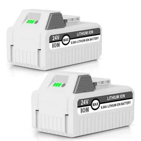 2X 24V 6.0Ah Battery for Snow Joe   Sun Joe 24-Volt IONMAX Lithium-ion Batteries