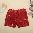 thumbnail image 2 of Shorts Outfit for Girls Women's Shorts Medium Big Girl Short Gymnastics for Girls Cute Girl Clothes Toddler Kids Baby Girls Boys Sparkly Sequins Elastic Waist Birthday Shorts Pants Party Shorts, 2 of 7