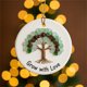 thumbnail image 3 of Adorno de la amistad en forma de corazón de vidrio marino, adorno colgante de acrílico para árbol de Navidad o el hogar, símbolo de amor y optimismo, recuerdo artesanal., 3 of 4