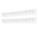 thumbnail image 1 of 2Pcs Acrylic Necklace Hanger Holder Wall Mounted Jewelry Organizer with 12 Gems Shape Hooks for Brac, 1 of 5