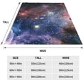 thumbnail image 6 of Galaxy Fleece Blanket Cozy Soft Throw Blanket for Couch Bed Flannel Comfy Warm Blankets for Winter Women Men Adults Decorative Lightweight Microfiber Blanket 50x60 Inches 60inchx50inch 0, 6 of 6