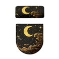 thumbnail image 2 of HELLHERO Moon and Starry Sky Toilet Seat Lid Cover Universal Toilet Top Cover Set & 2 Pcs Set for Gift Easy to Clean Fits All Toilet Shapes, 2 of 5