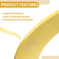 thumbnail image 5 of Unique Bargains Painters Tape Masking Master Tape Yellow 5000x0.5x0.01cm / 54.68 Yards x 0.2 Inches x 140um, 5 of 6