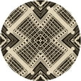 thumbnail image 1 of Ahgly Company Machine Washable Indoor Round Transitional Khaki Gold Area Rugs, 3' Round, 1 of 7