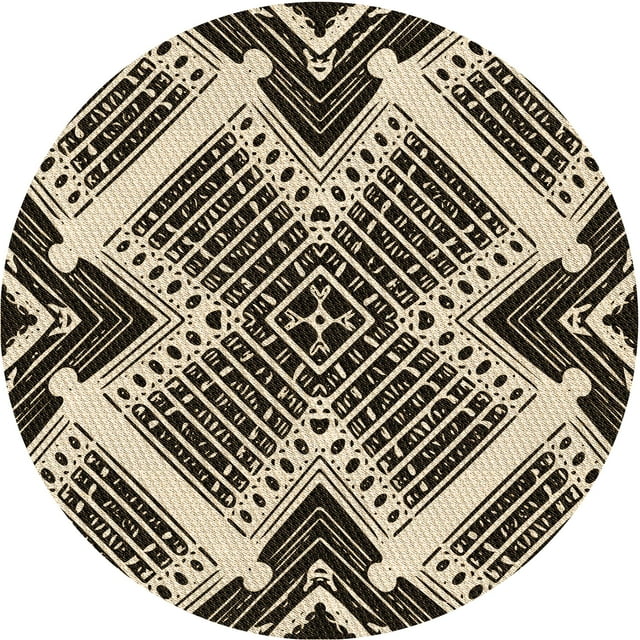 Ahgly Company Tapis d'Intérieur Lavable en Machine Carré Transitionnel Kaki Or, 3 Pieds Carré