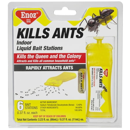 Enoz Kills Ants Indoor Liquid Bait Stations 6 Ct