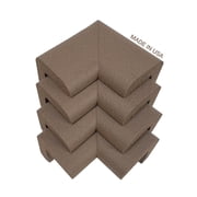 KidKusion Foam Rubber Corner Guards, Sharp Corners, Table, Desk, 4.0 CT, Brown, Toddler