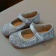 thumbnail image 5 of PINQI Girls Princess Glitter Shoes Closed Toe Sparkly Shoes for Big Girls Mary Janes Sequin Flats for Dance Performance, 5 of 7