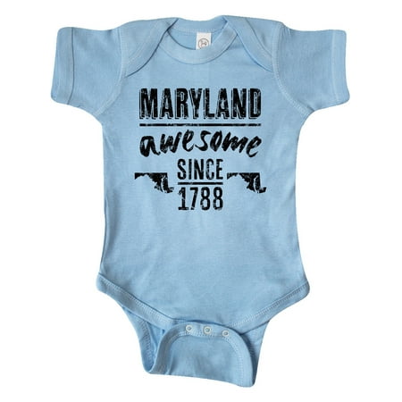

Inktastic Maryland Awesome Since 1788 Gift Baby Boy or Baby Girl Bodysuit