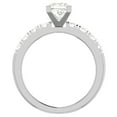 thumbnail image 4 of Diamond Engagement Rings For Women GIA Certified Princess Solitaire Diamond Ring 14K White Gold 1.20 Carat (L,I1), 4 of 7