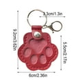 thumbnail image 5 of Pet Memorial Keychain - Leather Paw Keepsake Pendant Pet Hair Storage Holder Pet Loss Gift Remembrance Token Pet Lover Sympathy Gift( red), 5 of 5