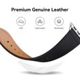 thumbnail image 3 of Bestig Bandas De Cuero Compatibles Con Apple Watch Band 38 Mm, 40 Mm, 41 Mm, 42 Mm (Serie 10 11) Para Mujeres Y Hombres Correa De Pulsera Para Iwatch Se3/2/1 Y Series 9 8 7 6 5 4 3 2 1 (Negro+Plata), 3 of 5