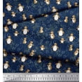 thumbnail image 2 of Soimoi Poly Georgette Fabric Floral & Penguin Ocean Print Fabric by Yard 42 Inch Wide, 2 of 3