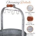 thumbnail image 7 of Autumn Alley Galvanized Rustic Farmhouse Mug Rack with 4 Hooks for Easy Hanging– 4-Cup Storage, 7 of 7