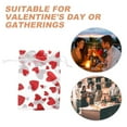 thumbnail image 3 of WRISTBIQUE 50Pcs Valentines Day Heart Bag Drawstring Red Mesh Pouches for Jewelry Candy Packaging, 3 of 8