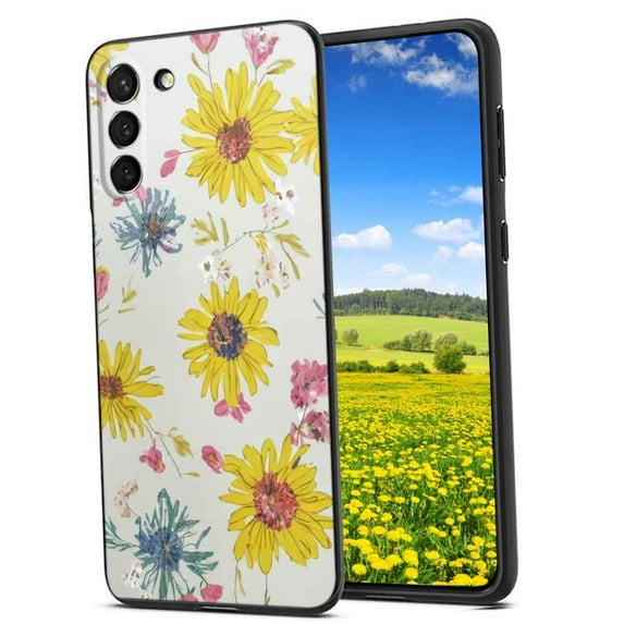 Compatible with Samsung Galaxy S21 Phone Case, Floral-MIni-241 Case Silicone Protective for Teen Girl Boy Case for Samsung Galaxy S21