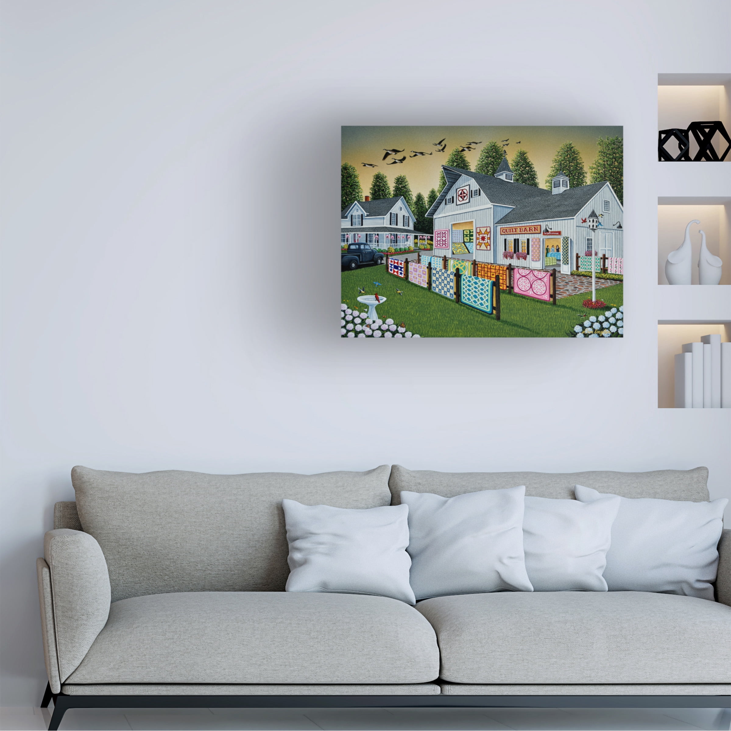Don Engler 'Quilt Barn' Canvas Art