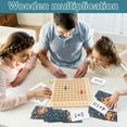 thumbnail image 4 of Wooden Math Multiplication Board Montessori Children Counting Toy Educational Game Blocks for Toddlers Kids Over 3 Years Old, 4 of 10