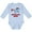 AE-Light Blue, variant on Inktastic Born to Run Wild- galloping horse Boys or Girls Long Sleeve Baby Bodysuit