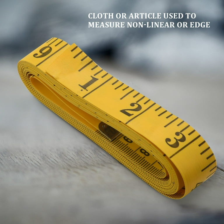 uxcell Tailor Craft Flexible Ruler Tape Measure Yellow 300cm/120