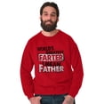 thumbnail image 4 of Funny Worlds Greatest Father Farter Men's Crewneck Sweatshirt Brisco Brands 5X, 4 of 6