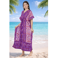 thumbnail image 4 of Women’s Soft Viscose Kaftan Dress, Breathable Loose Fit Beachwear Casual Home & Resort Wear, 4 of 6