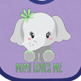 thumbnail image 4 of Inktastic Mimi Loves Me Cute Elephant Boys or Girls Baby Bib, 4 of 4