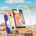 thumbnail image 4 of Case For Samsung Galaxy Tab A11+,Anti Drop Silicone+PC Layer Protective Case Handle Stand ,Shoulder Strap, Heavy Duty Shockproof Three Proof Tablet Protective Case,Colorful Red,For Galaxy Tab A11+, 4 of 10