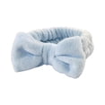 thumbnail image 1 of Bonita banda de peluche para lavarse la cara, banda para el cabello, mascarilla de maquillaje, funda a prueba de humedad, artefacto, toalla, anillo para el cabello, cuerda para la cabeza para mujer, 1 of 5
